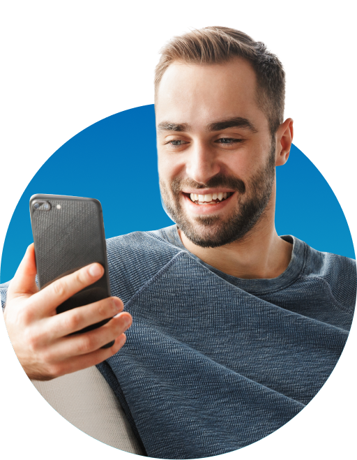Person using smartphone
